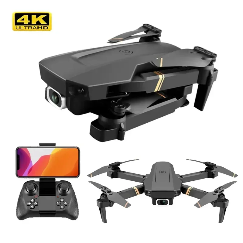 

HD Camera WIFI FPV Mobile Control Foldable Quadcopter Hight Hold Mode One Key Return Flight Simulator Kid's Toys V4 Rc Drone