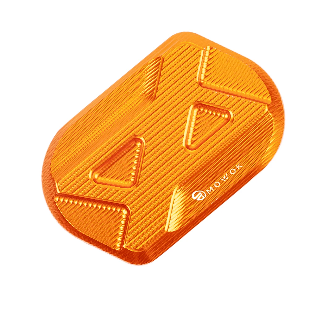 Almohadilla Extensión Caballete Lateral Para KTM 390/250 Adventure (2020-2024) - CNC Anodizado, Mayor Superficie Apoyo
