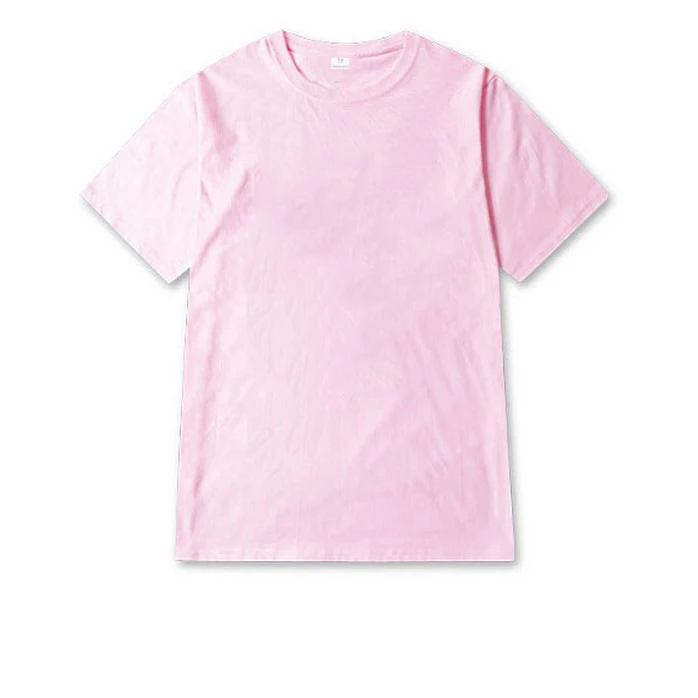Unisex Custom Design Personalized Harajuku Solid Color Pure Cotton T-Shirt with Logo and Text Printing