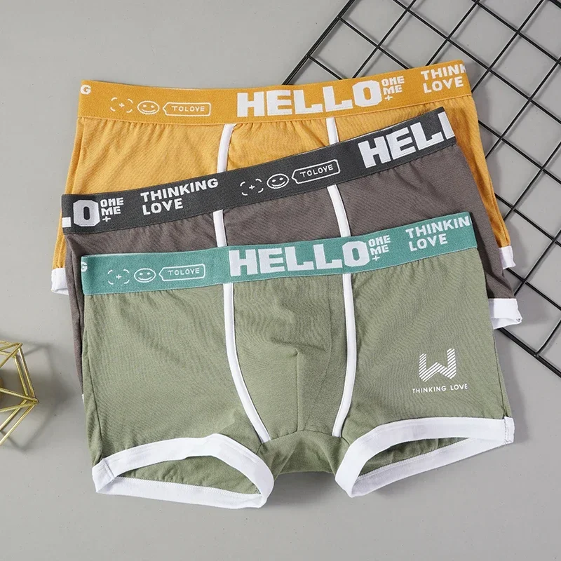 FULSURPRIS 4PCS/LOT Men's Panties Cotton BoxerShorts Man Breathable Underwear Boxers Sexy U Convex Male Underpants Plus Size