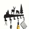 Metal Elk Key Hooks - Wall-mounted and Multi-Purpose for Clothes, Bags and Keys. Enhance Room Aesthetics and Home Decor 5