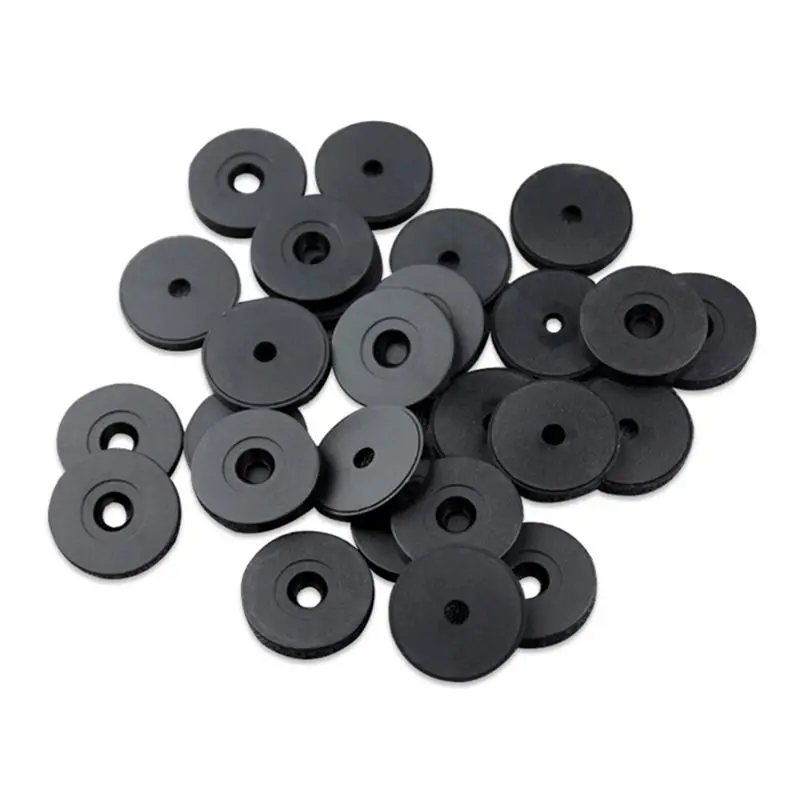 A42T-가드 투어 시스템 체크포인트용 50개 30Mm 방수 순찰 포인트 RFID IC 태그 토큰 125KHZ 접착식 뒷면 포함