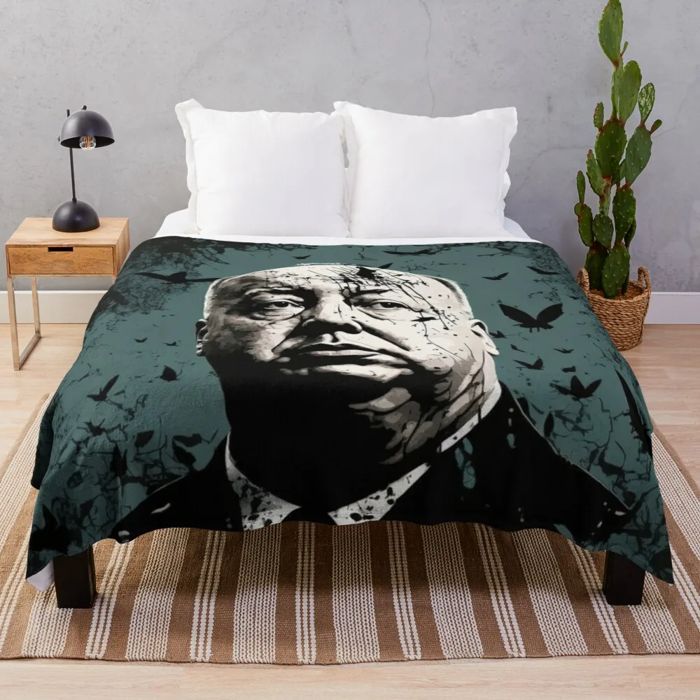 

Master of Suspense Throw Blanket Heavy Blanket Moving Blanket Blanket For Sofa manga Personalized Gift