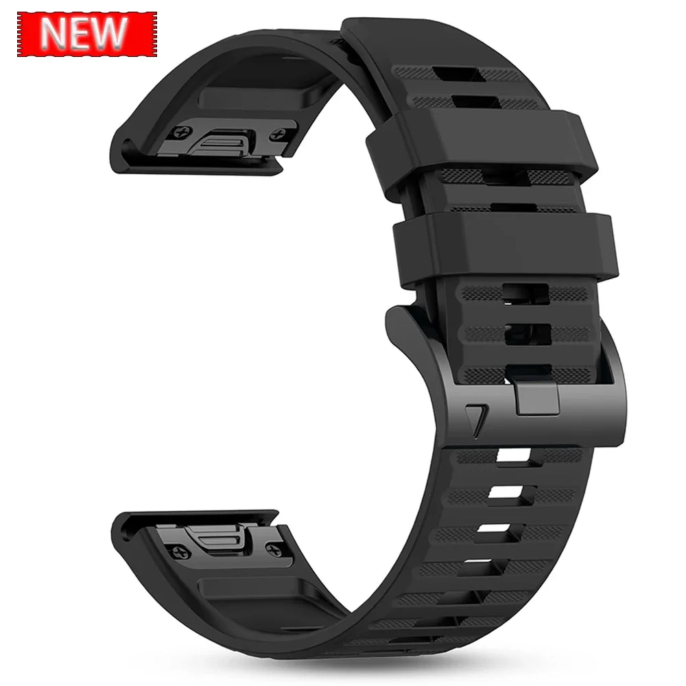 QuickFit Leather & Silicone Sport Watchband Bracelet