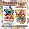 30 Sheets Adult Spiral Colouring Book, 11.2x 8.3 inches 100gsm Thick Paper, Perfect for Back to School Gifts, Halloween Gifts 1