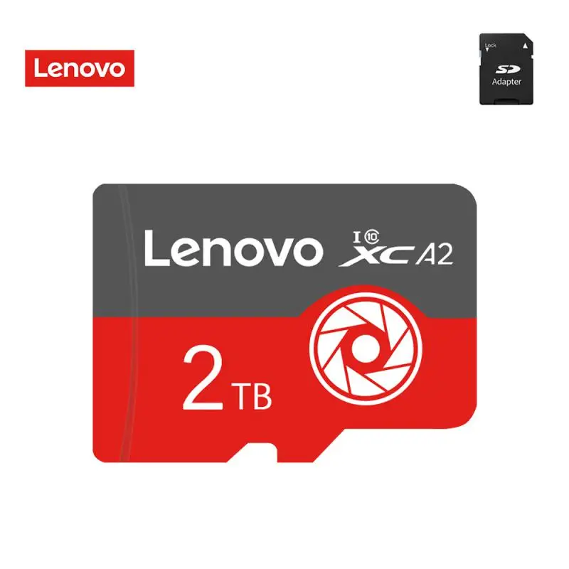 Lenovo Memory Card 128GB 2TB 1TB 512GB 256GB Micro SD Card V60 High Speed Cameracartão De Memória For Phone Camera