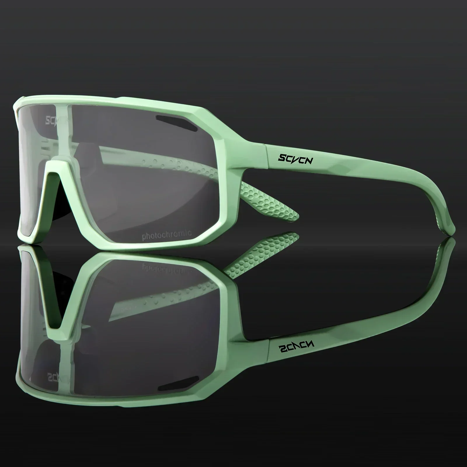 SCVCN Photochromic Sports Men UV400 Ŭ Ȱ  ۶ ߿ Ȱ MTB   ¸ ŷ 