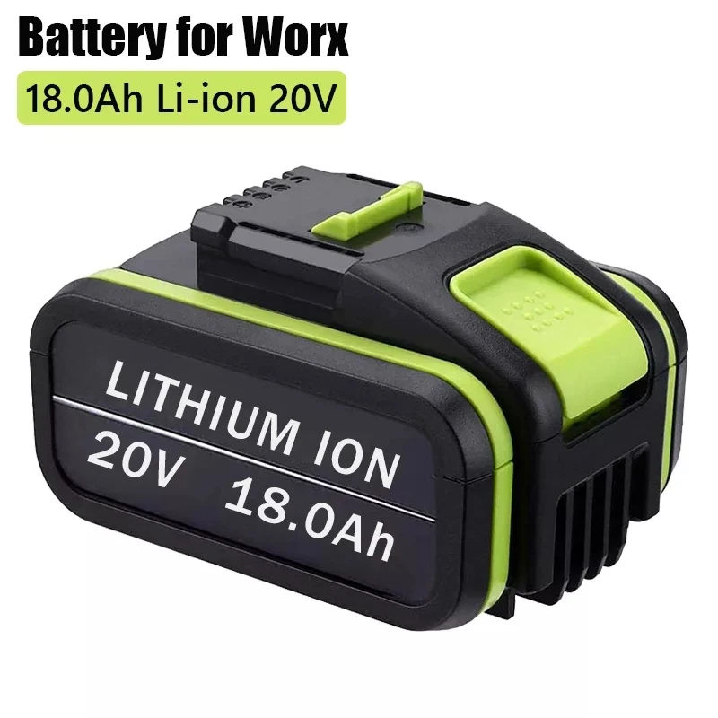 

2024NEW 20V18000mAh Lithium Rechargeable Replacement Battery for Worx Power Tools WA3551 WA3553 WX390 WX176 WX178 WX386 WX678
