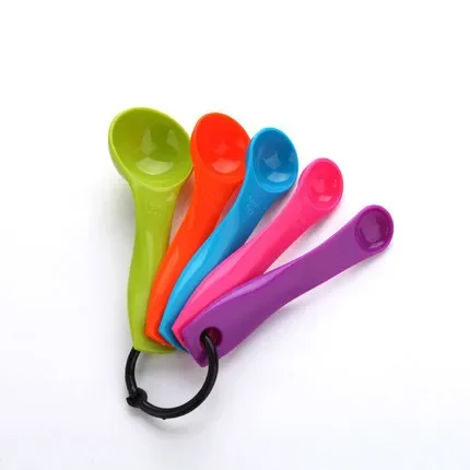 5pcs/Set Measuring Spoons Plastic Teaspoon 1.25 / 2.5 / 5 / 7.5/ 15ml Measure  Spoon Cups Gram Scoop Ladle Kitchen Accessory - AliExpress