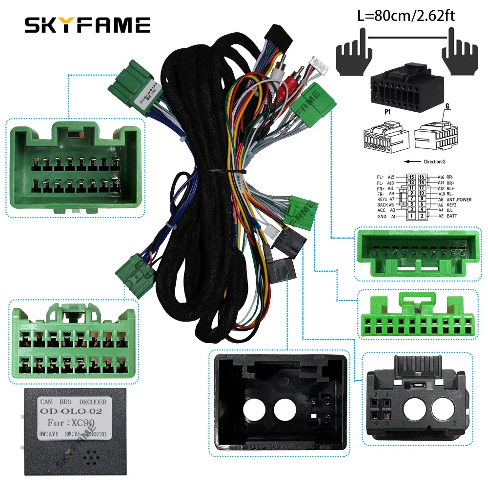 売れ筋・人気アイテム 商品 16Pin Car SKYFAME Wiring Decoder Box Canbus Adapter Harness テーブル用品