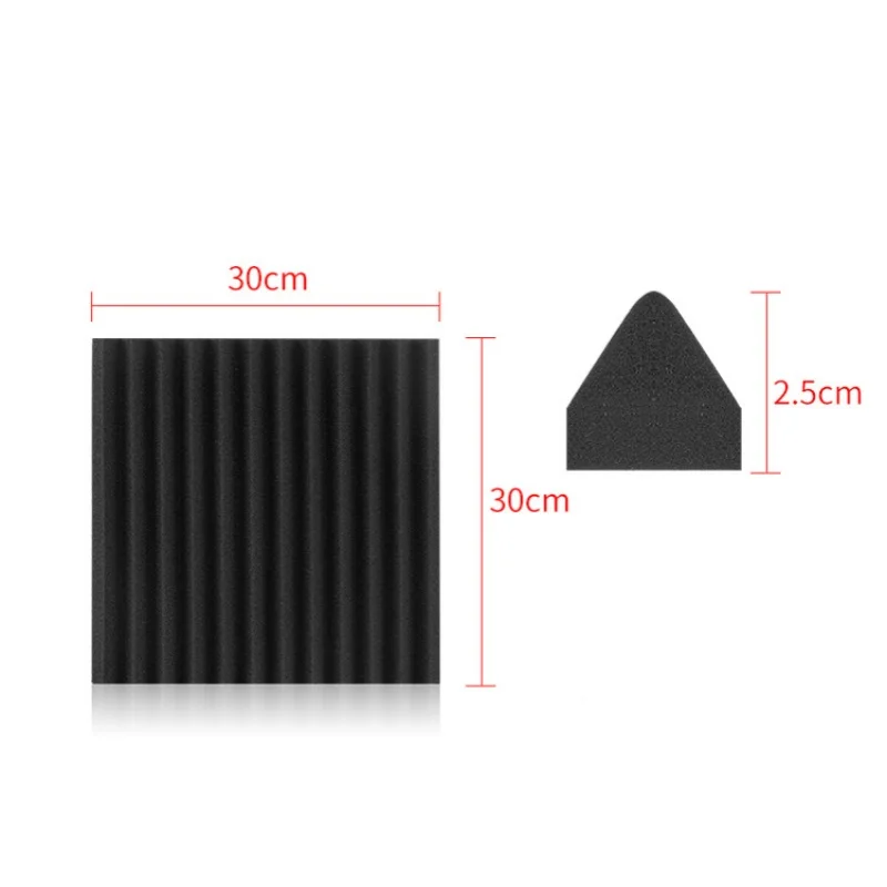 1Pcs Car Sound Hot Deadener Triangle Groove Cotton Flame Retardant Bonnet Roof Insulation Deadening Engine Firewall Heat Foam