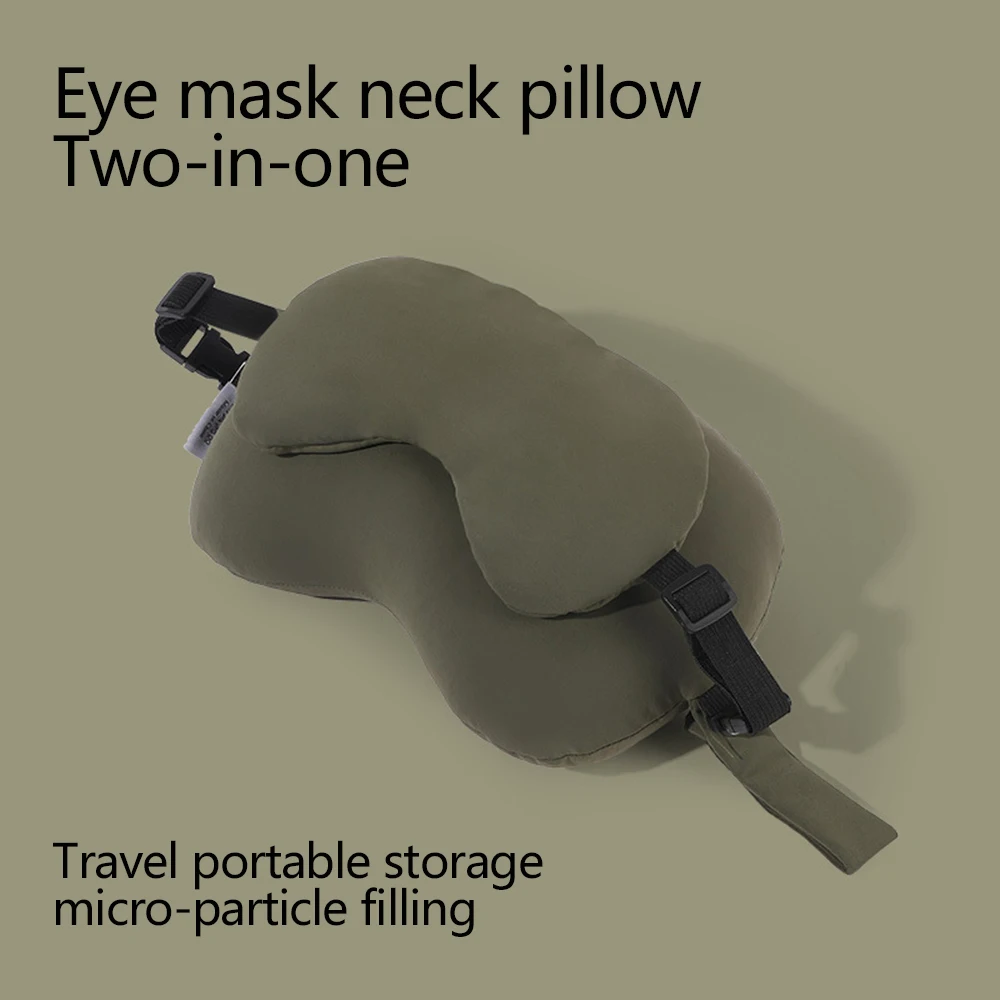 Deluxe Travel Memory Foam Neck Pillow with Sleep Mask - Ultimate Comfort for Long Journeys