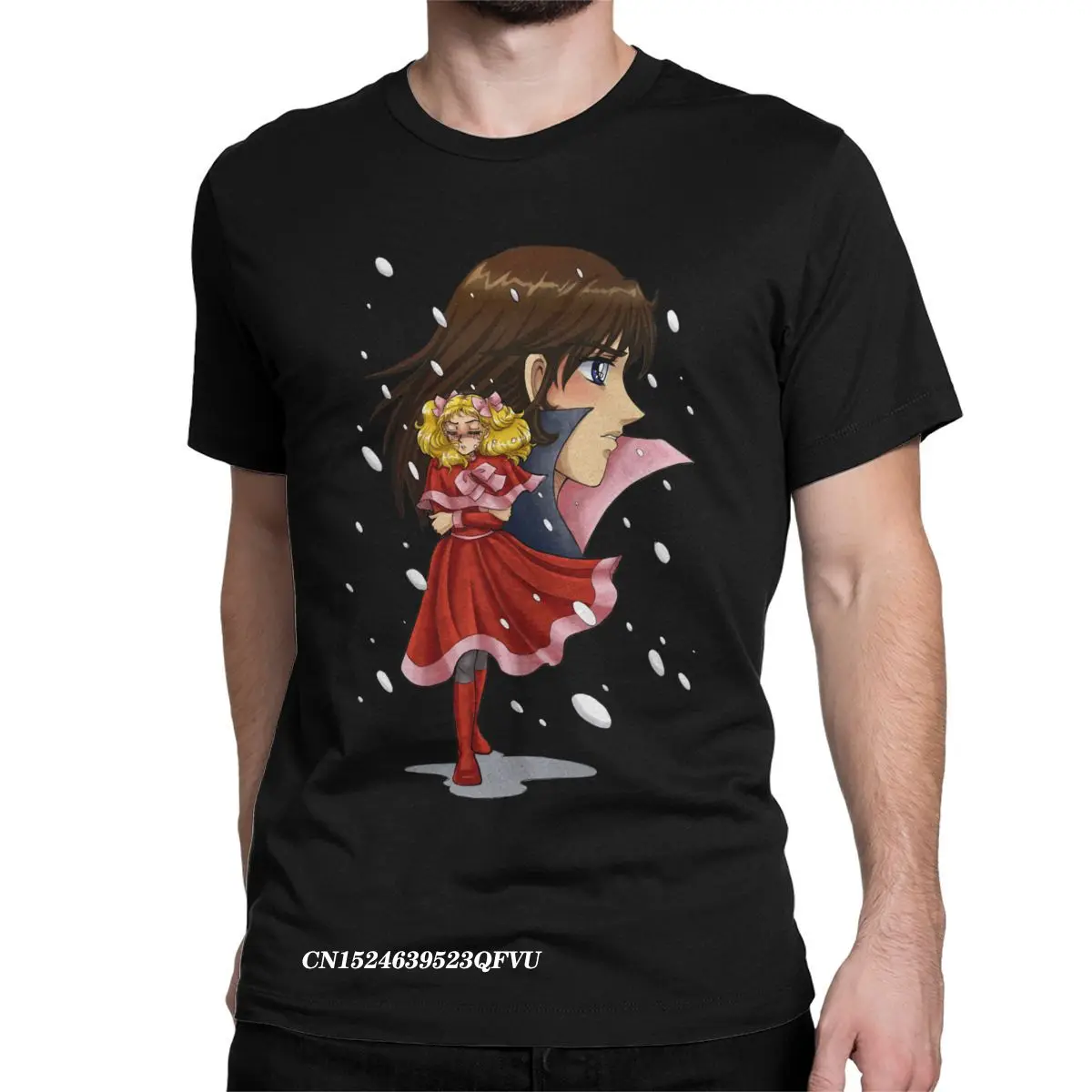 Männer frauen T Shirt Candy candy Terry Schnee Beiläufige Reine Baumwolle T-shirt Anime Kawaii Manga Tops T Shirts rundhals Tops