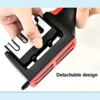 Kitchen 4Segment Knife Sharpener Household Multi-Functional Hand-Held Three-Purpose Black Sharpening Stone - Image 18