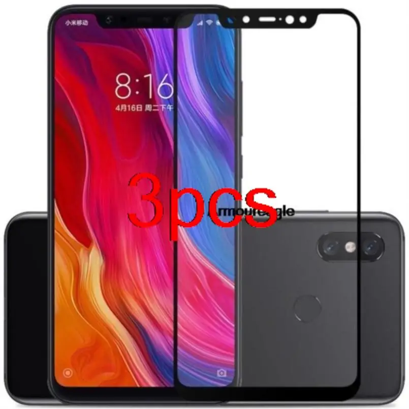 

3d закаленное стекло для xiaomi poco f1, 3 шт., полное покрытие, 9h, защитная пленка, защита экрана, Защитная пленка для pocophone f1, экран
