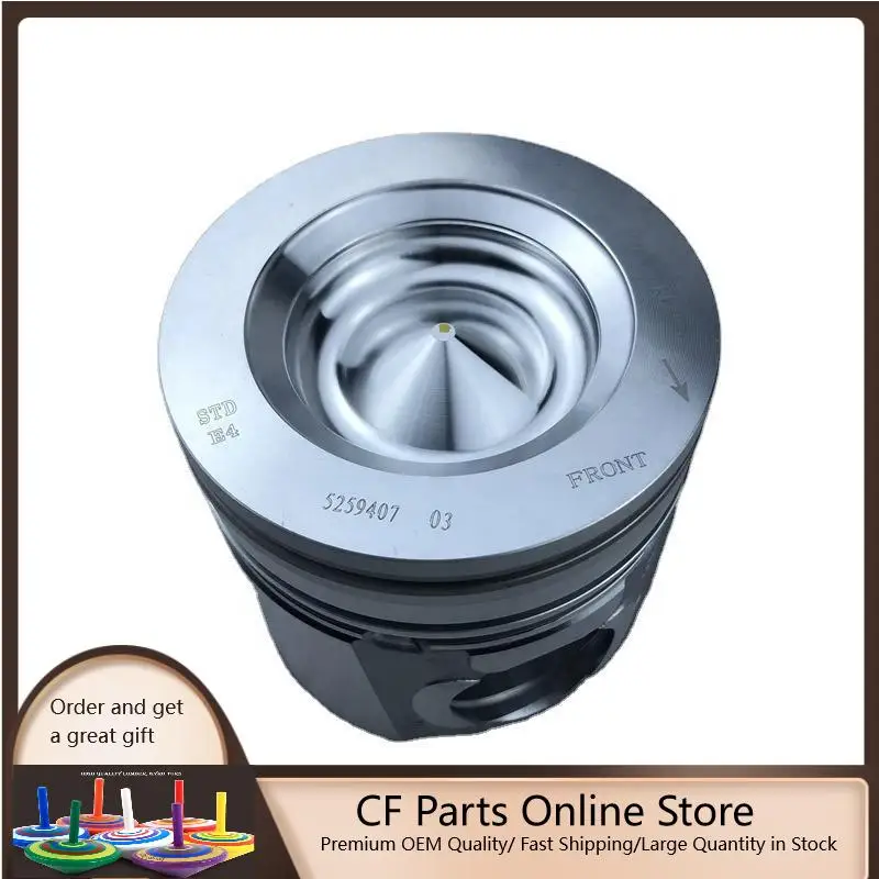 

Fits Cummins ISDE 6D107 Diesel engine spare parts engine piston 5259407