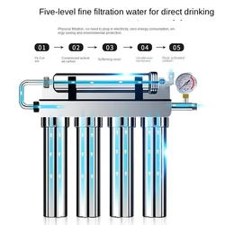 Stainless Steel Household Kitchen Direct Drinking Water Purifier Tap Water Faucet Filter Level 5 Ultrafiltration Water Filter