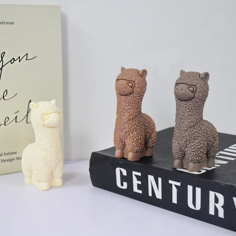 3D Alpaca Silicone Mold For Candles & Soap - Reusable Animal Craft Mold For DIY Projects