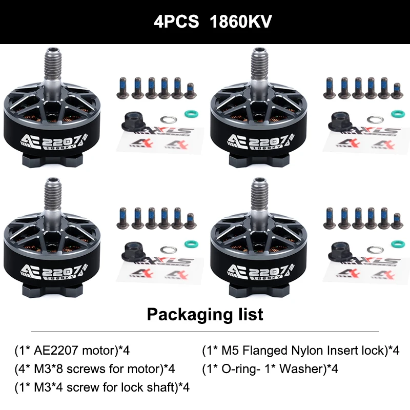 4PCS 1860KV