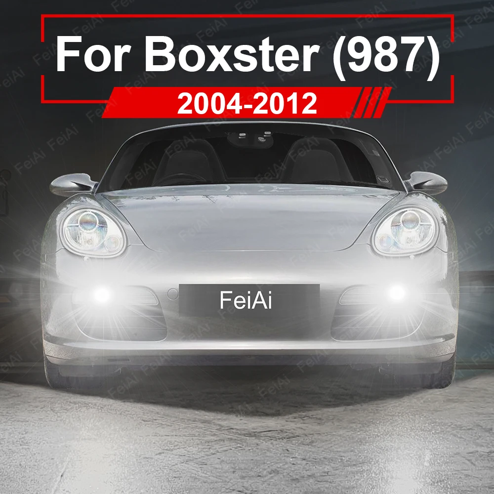 포르쉐 박스터 987 LED 전면 안개등 전구 2004-2005 2006 2007 2008 2009 2010 2011 2012 박스터 액세서리 LED 안개등