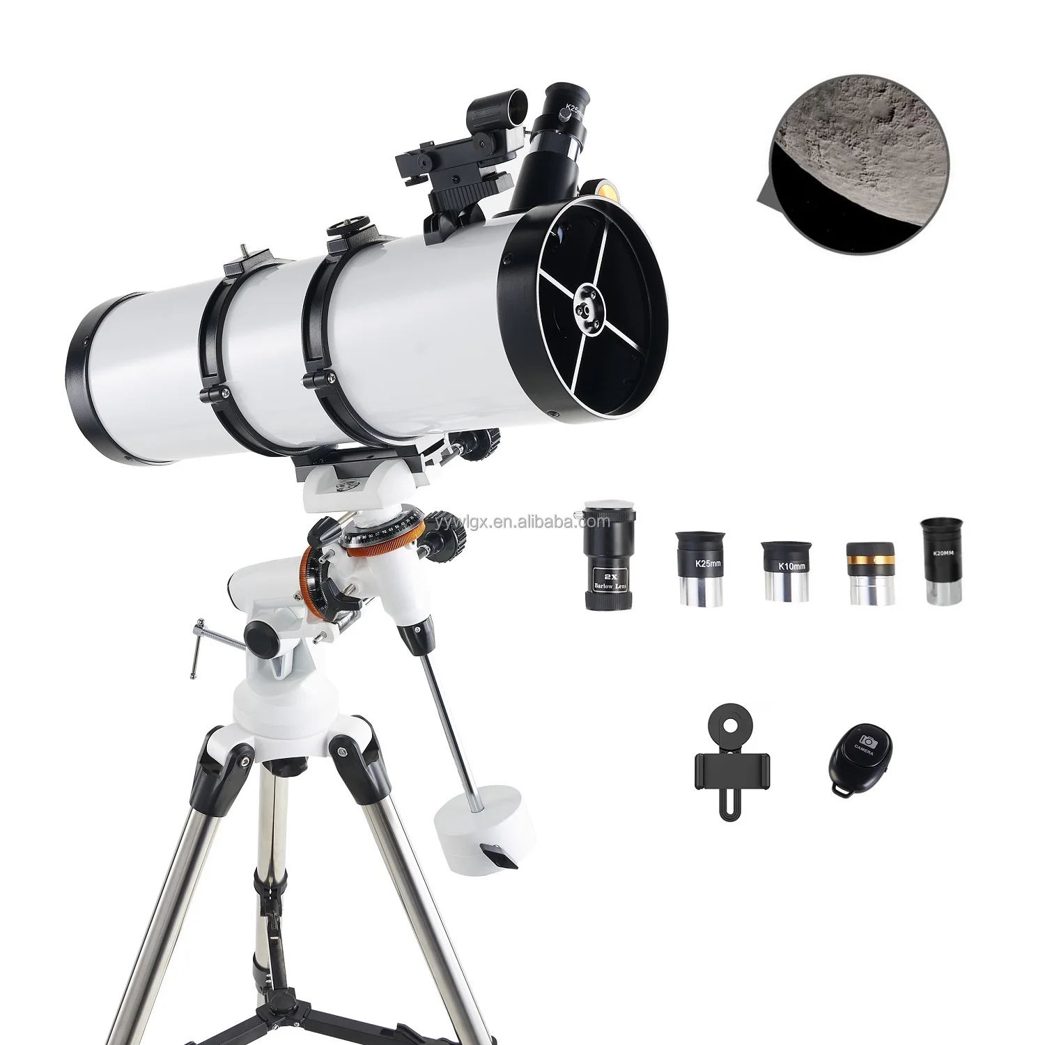 astronomical Telescope 130EQ Newtonian Reflector Telescopes for Adults