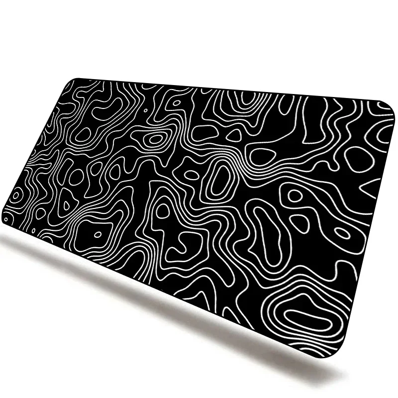 thumbnail image 1 of Mause Pad Gaming Laptops, mesa en blanco y negro, alfombrillas para ratón de ordenador, tapete de escritorio con tinta personalizada XXL, alfombra para Gamer con dibujos animados para ordenador portát, 1 of 5