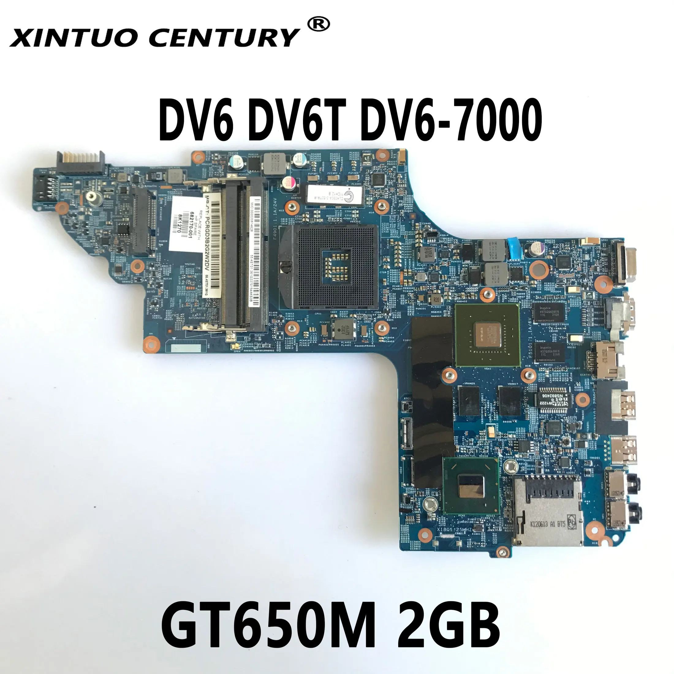 682174-501 682174-001 Pc Motherboard For Hp Pavilion Dv6 Dv6T Dv6-7000   Motherboard With Gt650M 2Gb Ddr3 100% Test Work