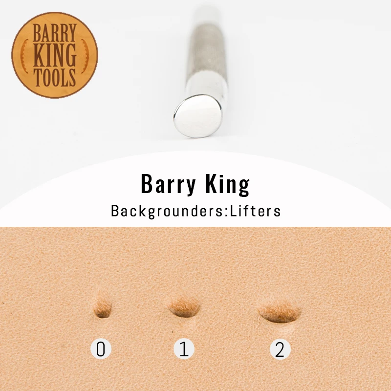 

BARRY KING TOOLS Leather Work Carving Pattern Stamps Backgrounders Lifters Sheridan Saddle Making Printing Tools Set 304 SS