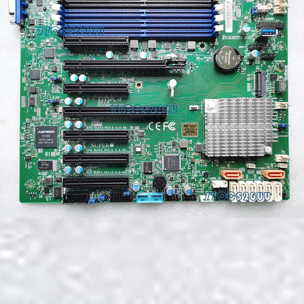 Original Server Motherboard For Supermicro X11SPL-F C621 LGA3647 7*PCI-E3.0 Support 6142 6148 6150 Good Quality 5 Original Server Motherboard For Supermicro X11SPL-F C621 LGA3647 7*PCI-E3.0 Support 6142 6148 6150 Good Quality - Image 3