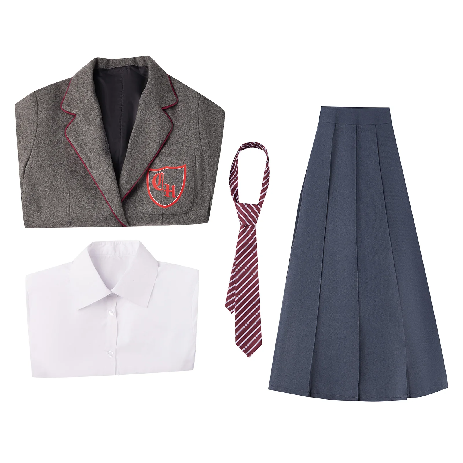 thumbnail image 1 of Disfraz de Roald Dahls Matilda el musical para niños, disfraz de lana para cosplay, uniforme escolar, conjunto de ropa para fiesta de Halloween, traje para mujer, 1 of 4