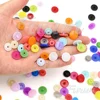 200Sets Snap Buttons T5 Round Plastic Button for Clothes Press Stud Fasteners DIY Kids Diapers Bibs Wholesale 4