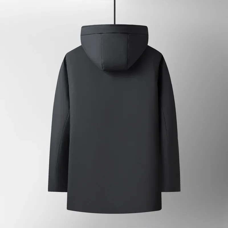 Men's Winter New Detachable Inner Tank Goose Down Coat Men's Middle Aged Business Warm Dad's Coat