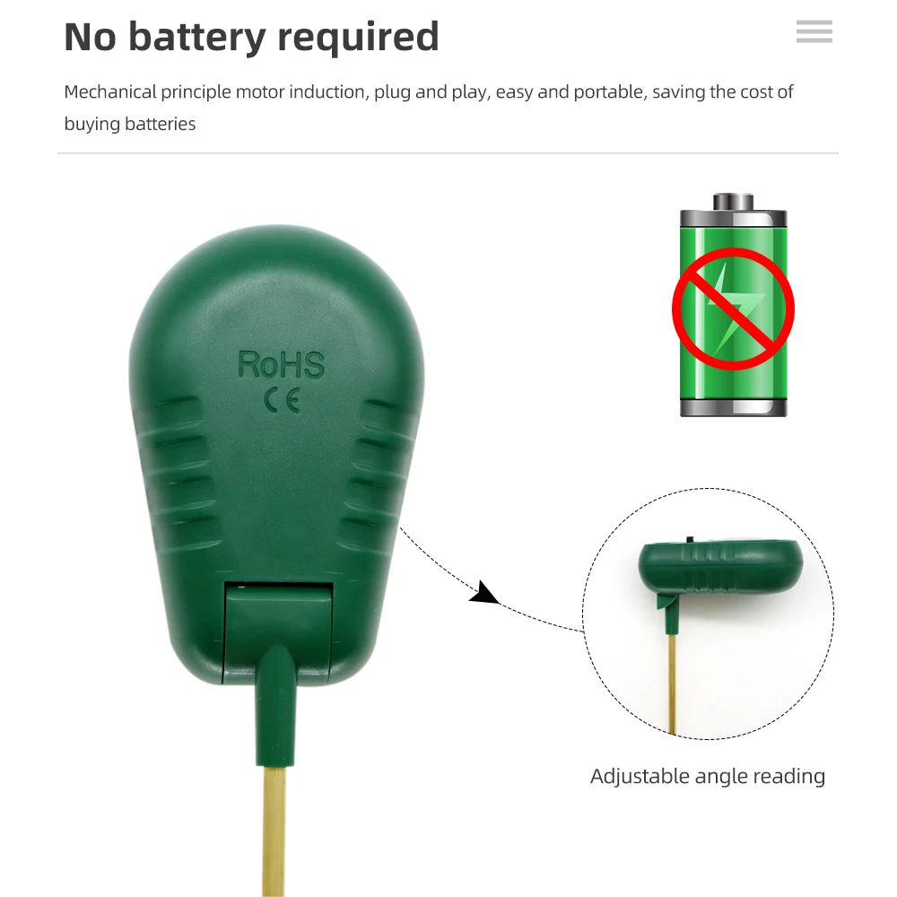 3 in 1 Soil Moisture Fertile PH Meter Humidity Tester Metal Sensor Soil Detector for Garden Planting Tool No Battery Required