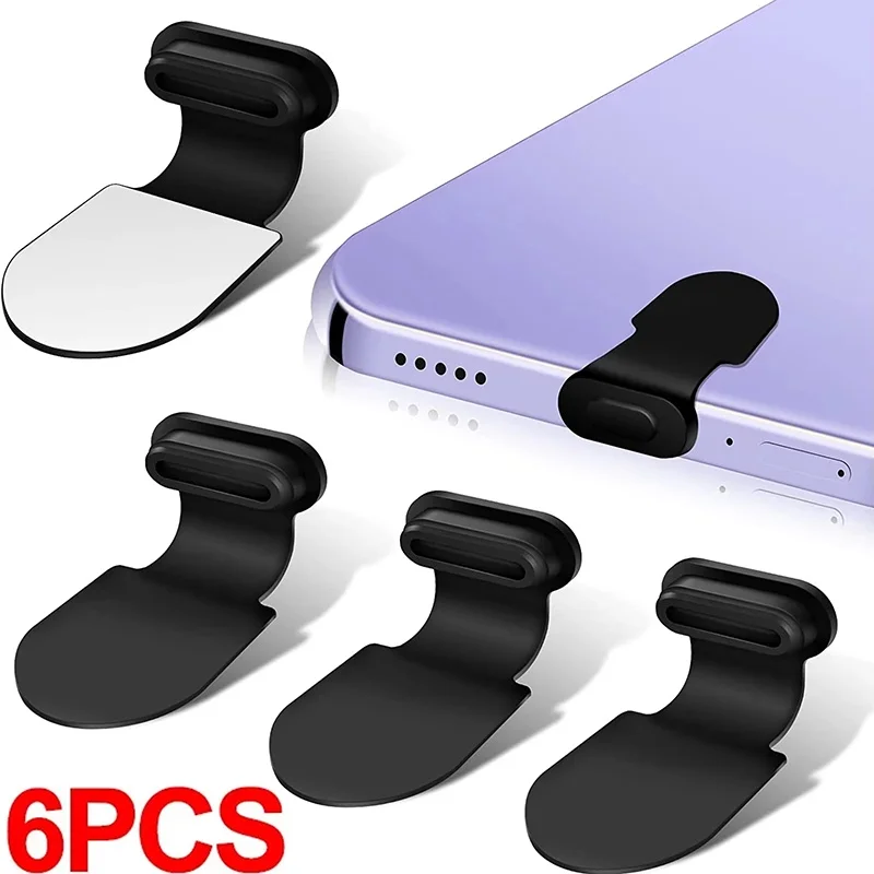 USB Type-C Silicone Dust Plug - Anti-Dust Protector Cap (2/4/6 Pack)