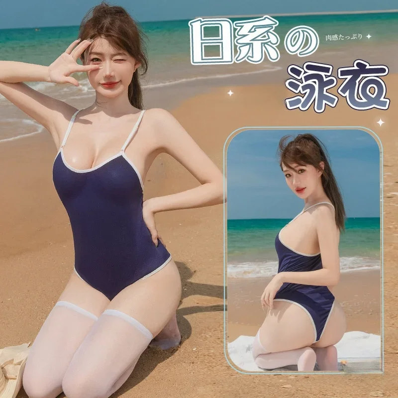 Japanese One Piece Swimwear Sexy Swimsuit Cross Strap Summer Swimming Beach Wear Bathing Suit for Women Plus Size one piece swimsuit women swimsuit