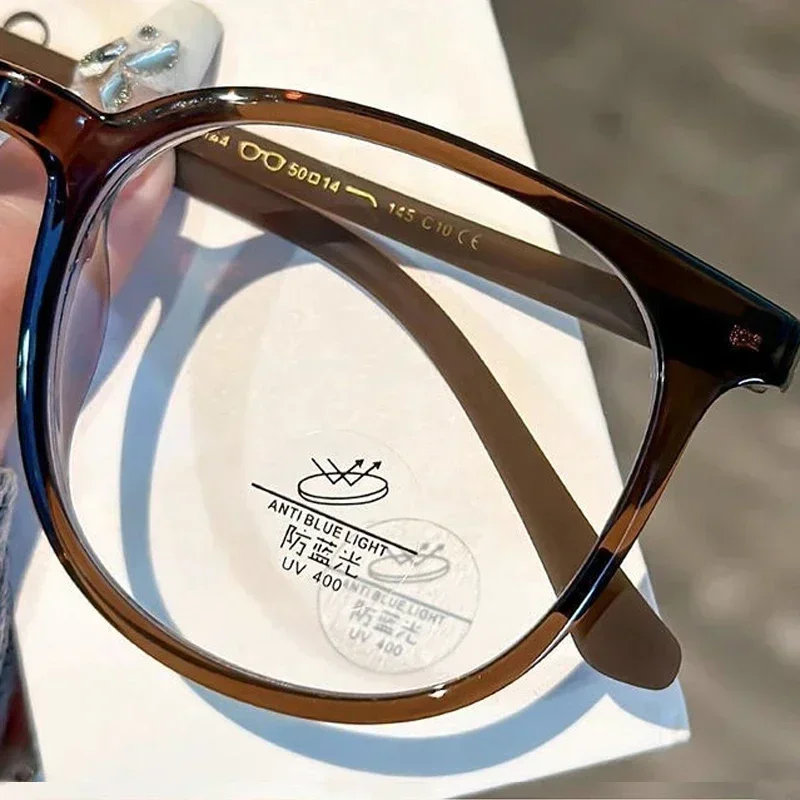 Ultralight Women Short-sighted Eyewear Unisex Round Myopia Glasses Blue Light Minus Diopter Eyeglasses Retro Clear Lens Glasses 5