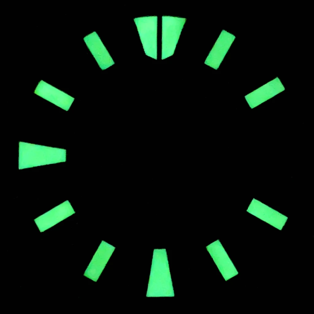 NH35 29mm Dial Sterile Watch Dial Green Luminous Automatic Movement Watch Assembly Parts Fit NH35 3/3.8 O'clock Crown