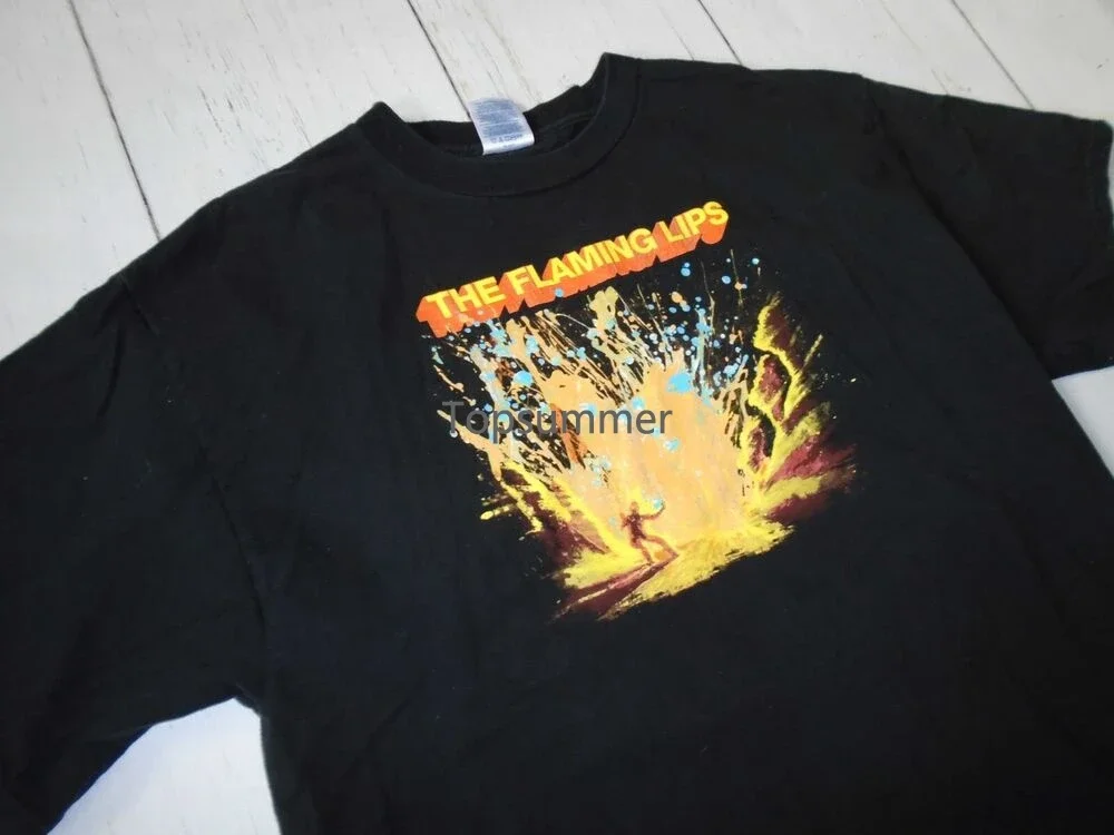 

The Flaming Lips At War With The Mystics 2006 Men'S Band Black T-Shirt L