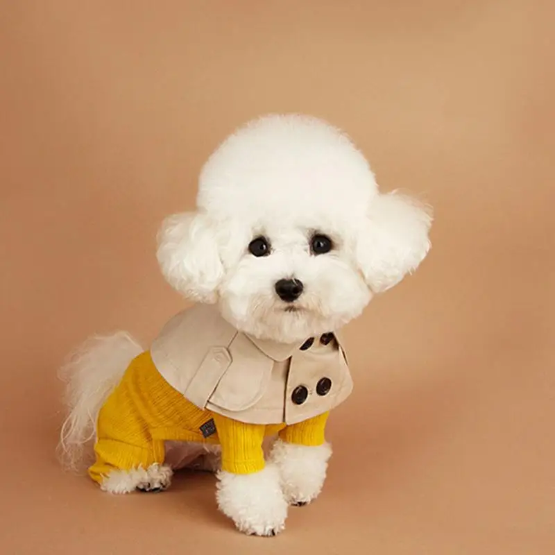 Pet Costumes Dog Jacket British Style Dog Cloak