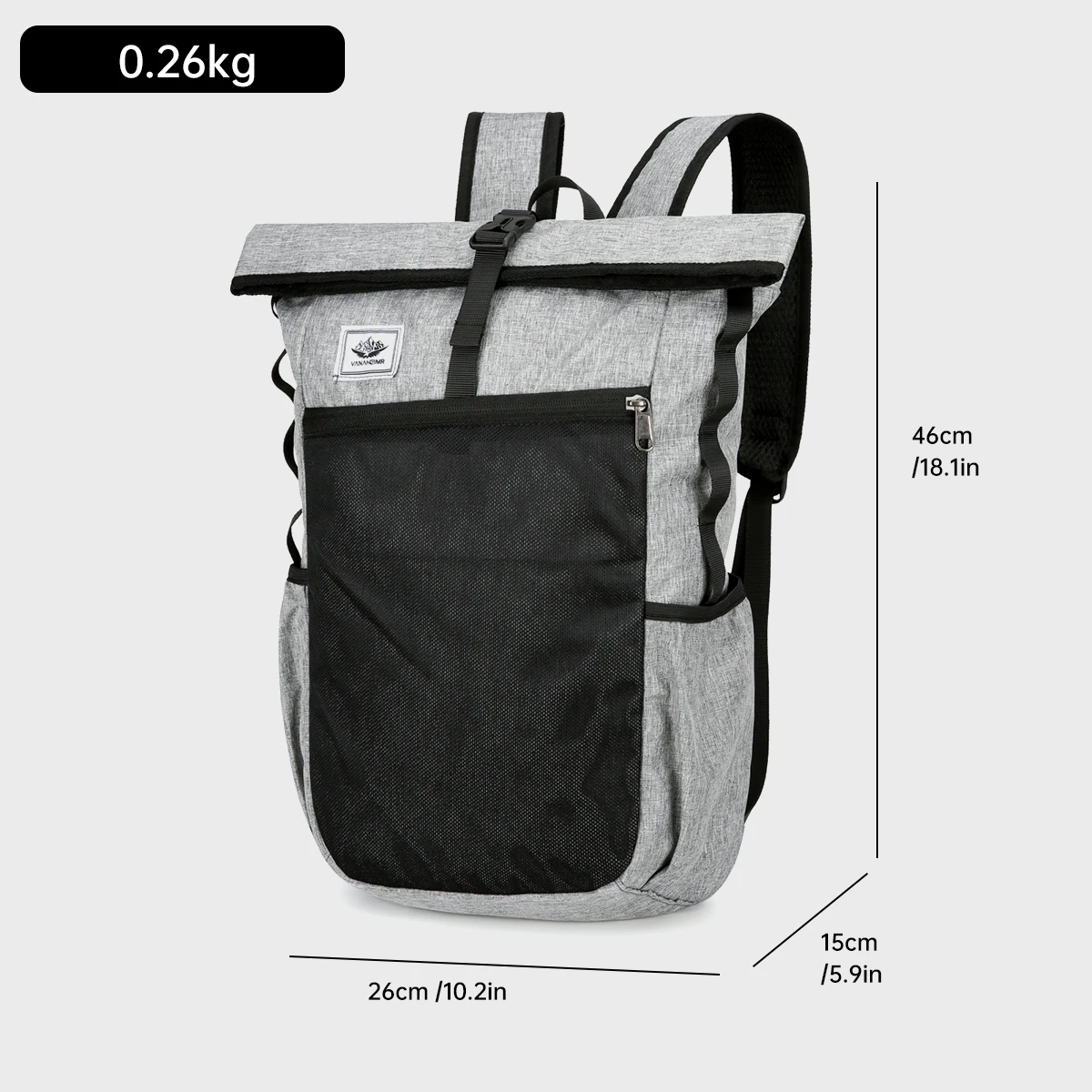 New Outdoor Leisure Folding Backpack for Men and Women Lightweight Portable Storage Travel Backpack Waterproof Mountaineering Bag