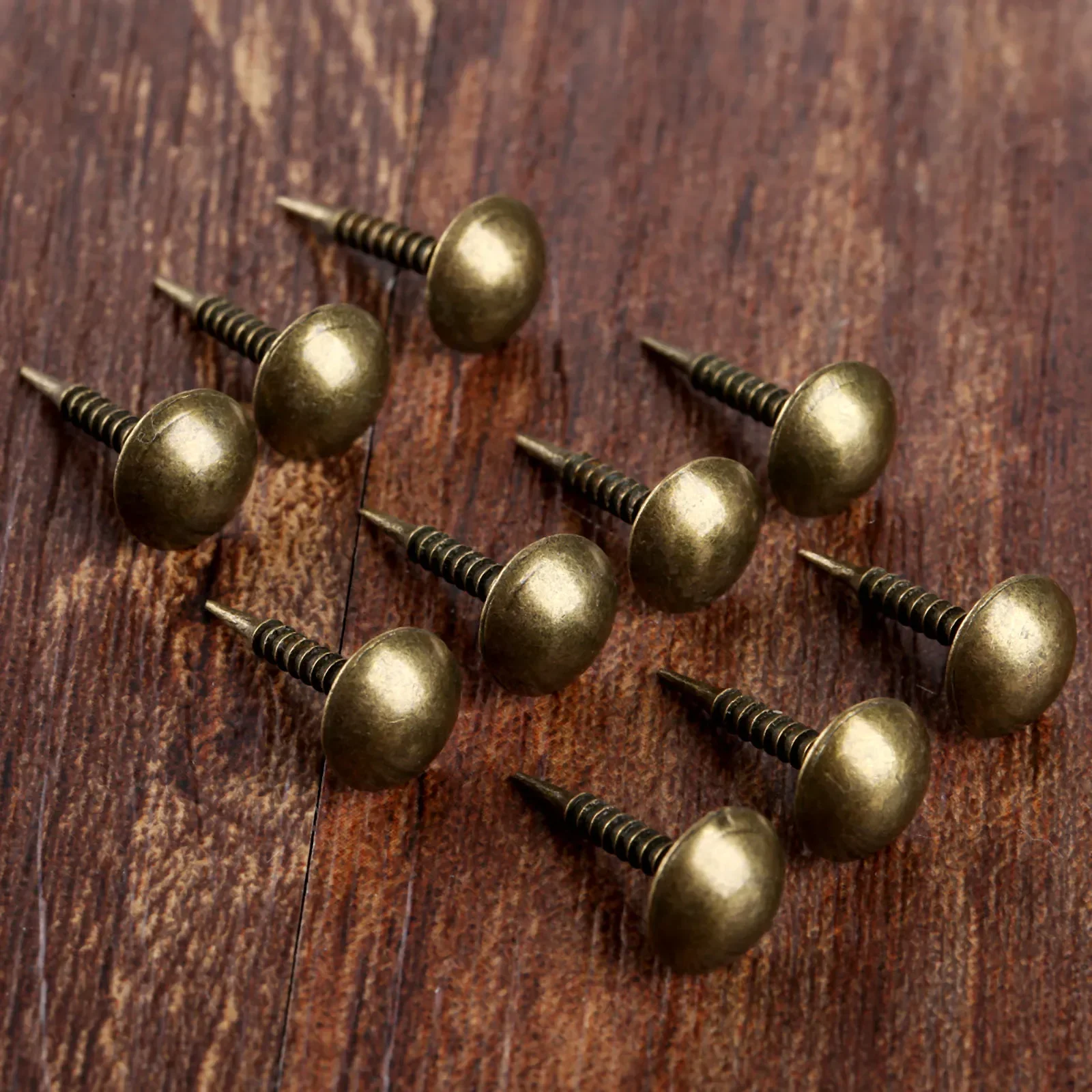 Antique Bronze 8*15mm Upholstery Nails Wooden Case Jewelry Box Furniture Drum Sofa Decorative Tacks Stud Doornail Pushpin 100Pcs upholstery nail