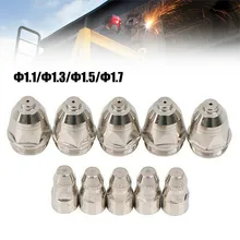 

10pcs P-80 Plasma Cutter Consumable Torch Kit 1.1mm-1.7mm Nozzle Tip Electrode Plasma Cutting Torch Welding Equipment Accessorie