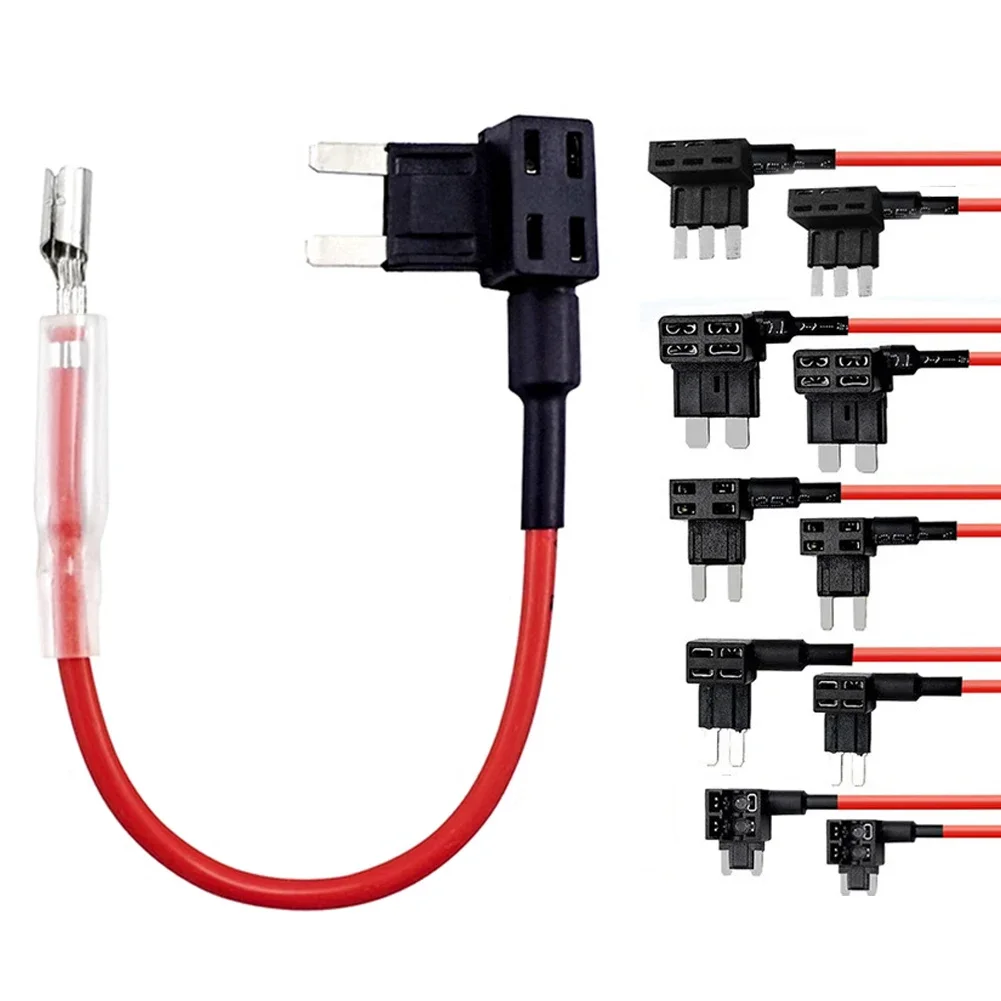 Circuit Protection Fuse Holder Add-a-circuit Mini Small Standard ATM APM Blade Auto Fuse with 10A Mini Blade Car Collector