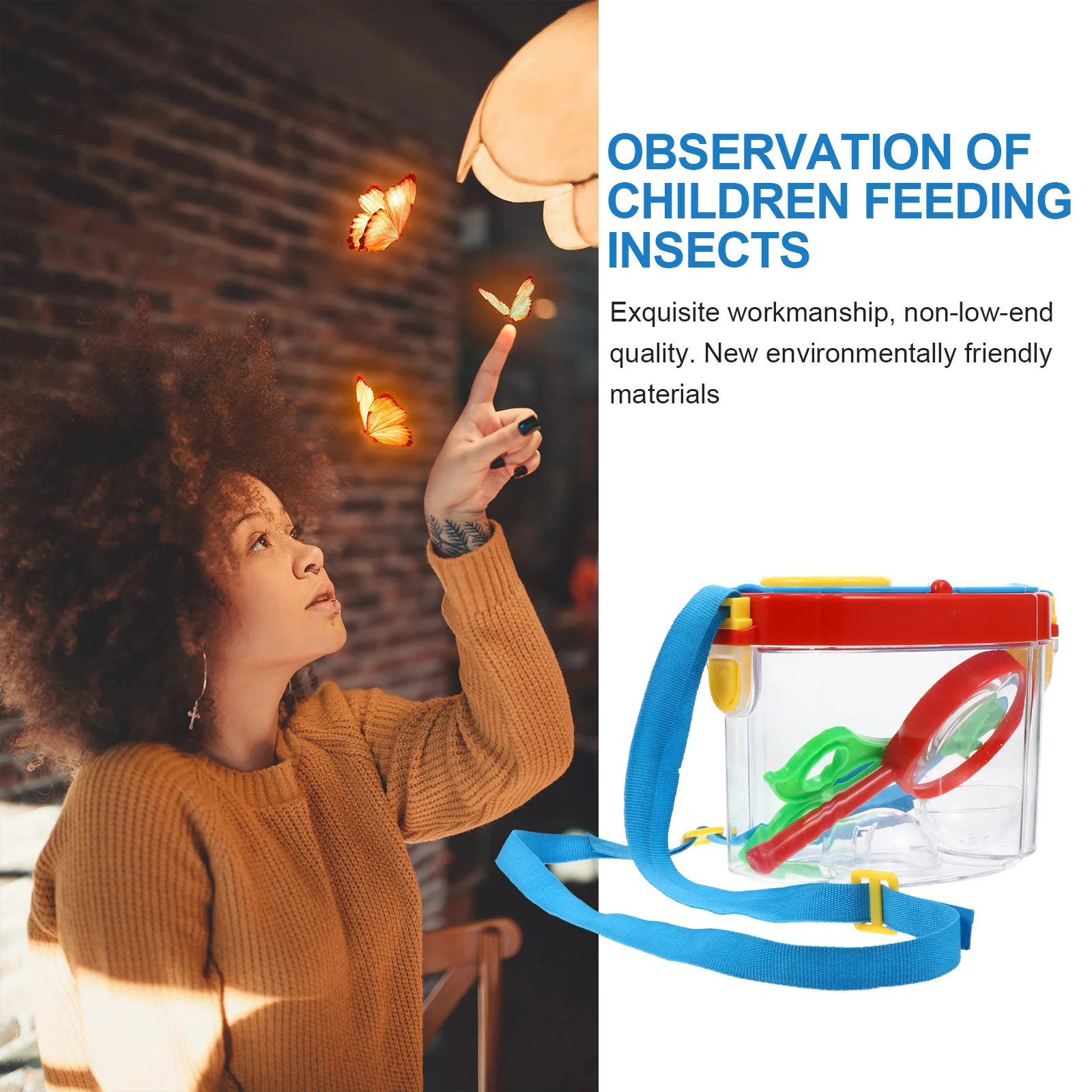Insect Observation Box outside For Kidss Bee Catcher for Toddler Collection Collector Explorer Kit Set Abs Acrylic Child 2
