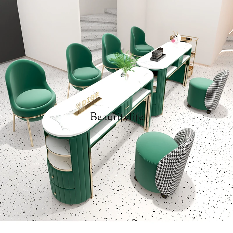 

Nail Table Beauty Sofa Vacuum Cleaner Socket Nail Table and Chair