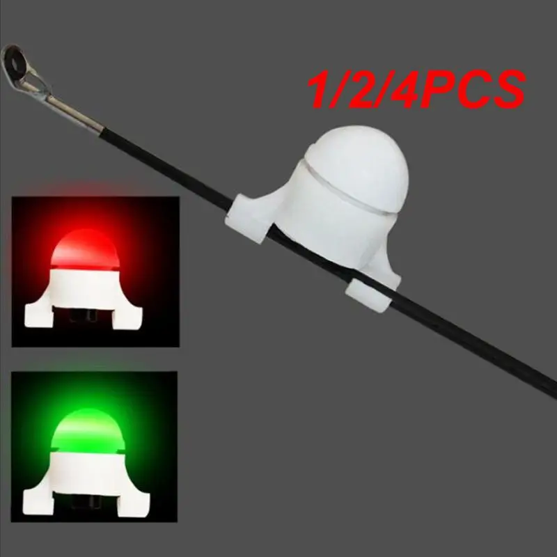 1/2/4PCS Fishing Bite Alarm Night Alarm Alert Strike Bite Fishing Rod Tip Clip On Fish Bite Alarm LED Light Strike Alert Glow