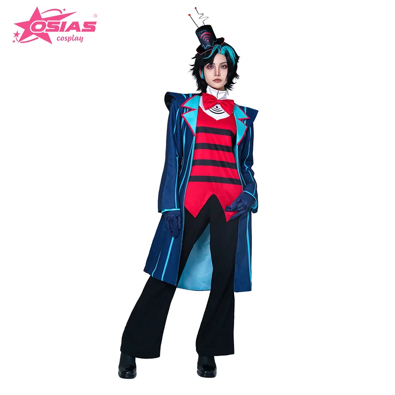OSIAS Vox コスプレ衣装セット Vox ウィッグ Vox 靴 Hazbin Hotel