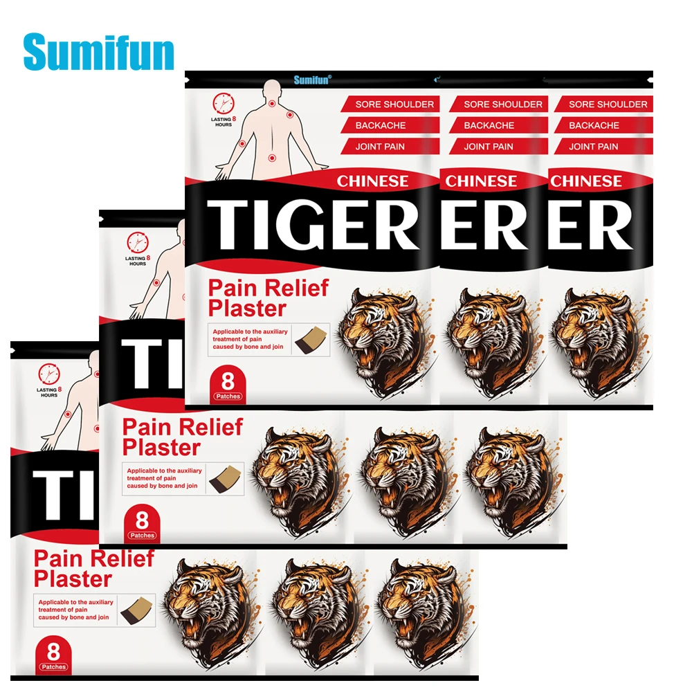 

80Pcs Sumifun New Tiger Balm Analgesic Patches Knee Joint Muscle Ache Care Sticker Arthritis Rheumatism Pain Relief Plaster