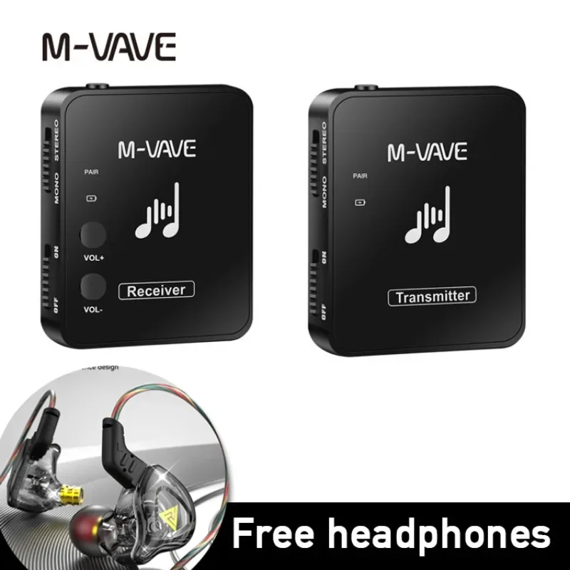 MVAVE24GWirelessEarphoneMonitorRechargeableGuitarTransmitter