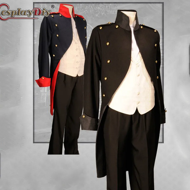 

Костюм Cosplaydiy 18-го века, пальто, костюм в стиле колоколоний для косплея, костюм в стиле Георга, куртка, жилет, плащ, мужской костюм в стиле Георга